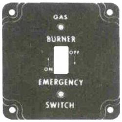 4IN SQ. GAS BURNER COVER